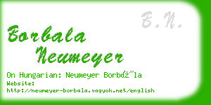 borbala neumeyer business card